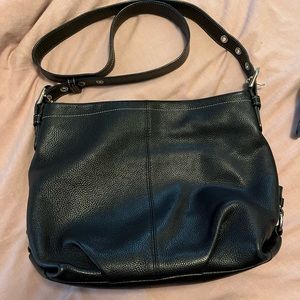 Black Coach Leather Bag